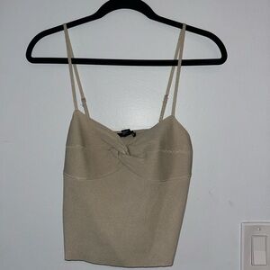 Forever 21 Beige Tank Top Bandage wrap